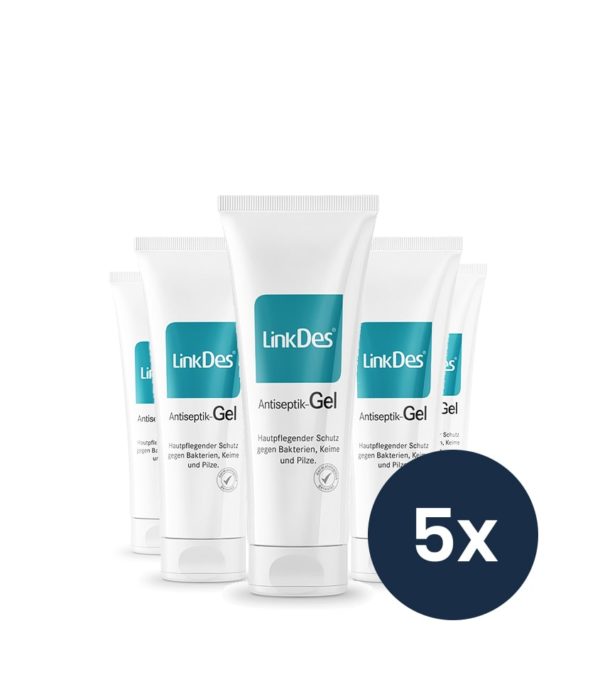 Produktbild LinkDes Antisept Gel 75ml 5er pack