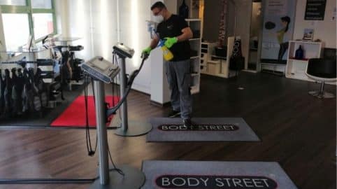 Hohe Hygienestandards in Fitnessstudios von Bodystreet